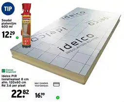 GAMMA Idelco PIR isolatieplaat aanbieding