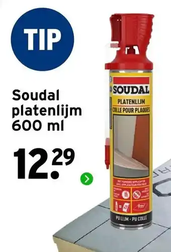 GAMMA Soudal platenlijm aanbieding