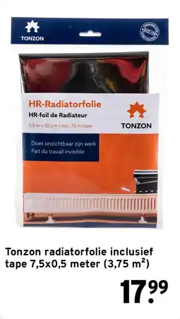 GAMMA tonzon radiatorfolie aanbieding