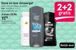 Etos Dove en Axe showergel aanbieding