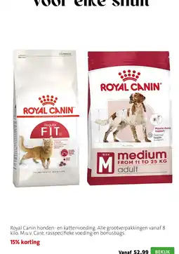 Intratuin Royal Canin honden- en kattenvoeding aanbieding