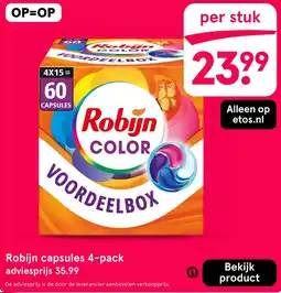Etos Robijn Color Voordeelbox aanbieding