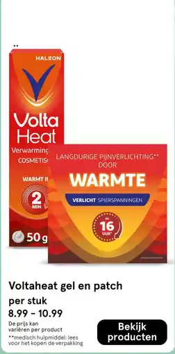 Etos Voltaheat gel en patch aanbieding