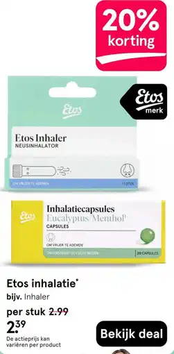 Etos Etos inhalatie aanbieding