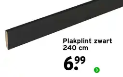 GAMMA Plakplint zwart aanbieding