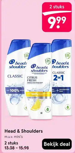Etos head & shoulders aanbieding