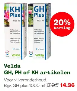 Welkoop Velda GH, PH of KH artikelen aanbieding