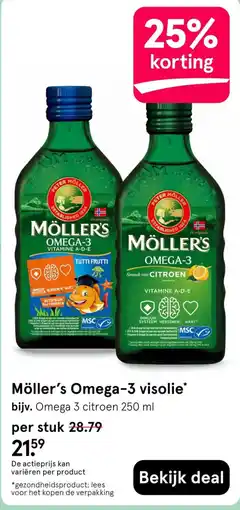 Etos Möller's Omega-3 visolie aanbieding