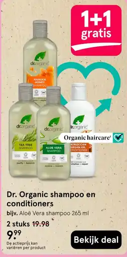 Etos Dr. Organic shampoo en conditioners aanbieding