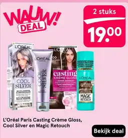 Etos L'Oréal Paris Casting Crème Gloss, Cool Silver en Magic Retouch aanbieding