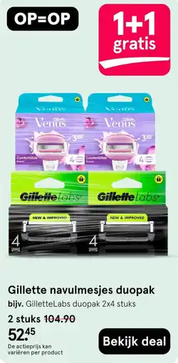 Etos Gillette navulmesjes duopak aanbieding