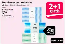 Etos Etos tissues en zakdoekjes aanbieding