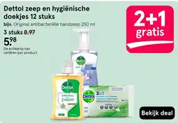 Etos Dettol zeep en hygiënische doekjes aanbieding