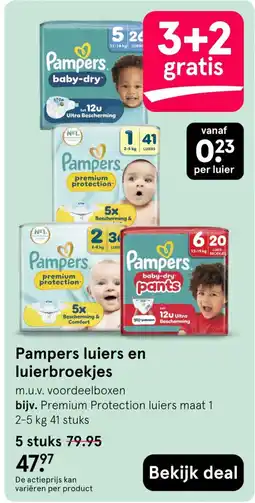 Etos Pampers luiers en luierbroekjes aanbieding
