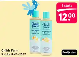 Etos Childs Farm baby bubble bath & baby shampoo & wash aanbieding
