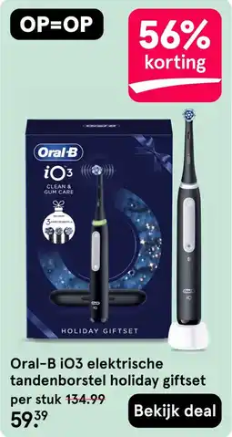 Etos Oral-B iO3 elektrische tandenborstel holiday giftset aanbieding