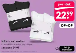 Etos Nike sportsokken aanbieding