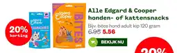 Welkoop edgard & cooper honden- of kattensnacks aanbieding
