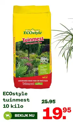 Welkoop ECOstyle tuinmest aanbieding