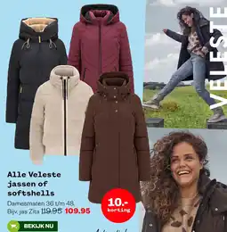 Welkoop Alle Veleste jassen of softshells aanbieding