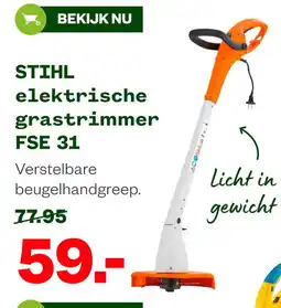 Welkoop STIHL elektrische grastrimmer FSE 31 aanbieding