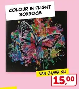 Boekenvoordeel colour in flight aanbieding
