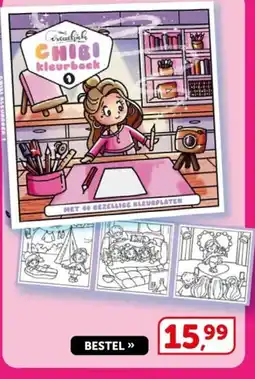 Boekenvoordeel Creativik CHIBI kleurboek 1 aanbieding