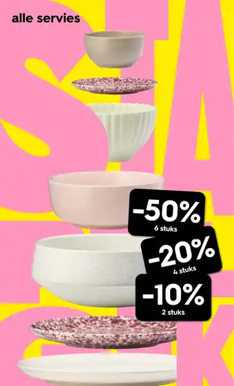 HEMA Alle servies aanbieding