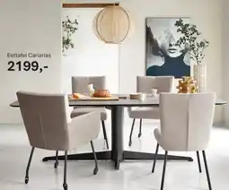 INHOUSE Eettafel Canarias aanbieding