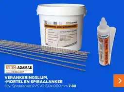 BOUWMAAT abc adamas verankeringslijm, -mortel en spiraalanker aanbieding