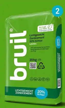 BOUWMAAT Bruil Lichtgewicht Zandcement aanbieding