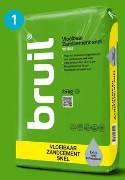BOUWMAAT Bruil Vloeibaar Zandcement Snel aanbieding