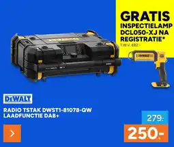 BOUWMAAT DeWalt Radio Tstak DWST1-81078-QW aanbieding