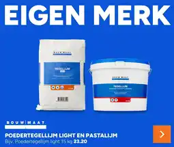 BOUWMAAT Bouwmaat Poedertegellijm light en pastalijm aanbieding
