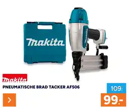BOUWMAAT Makita pneumatische brad tacker af506 aanbieding