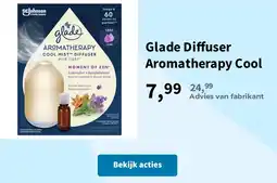 Plein.nl Glade Diffuser Aromatherapy Cool aanbieding