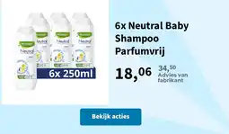 Plein.nl Neutral Baby Shampoo Parfumvrij aanbieding