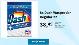 Plein.nl Dash Waspodder Regular 22 aanbieding