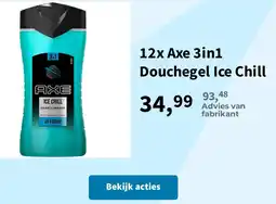 Plein.nl Axe 3in1 Douchegel Ice Chill aanbieding