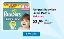 Plein.nl Pampers baby-dry aanbieding