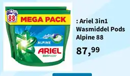 Plein.nl Ariel 3in1 Wasmiddel Pods Alpine 88 aanbieding