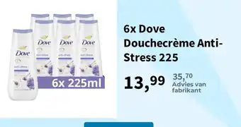 Plein.nl Dove Douche Crème Anti-Stress 225 aanbieding