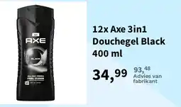 Plein.nl Axe 3in1 Douchegel Black aanbieding