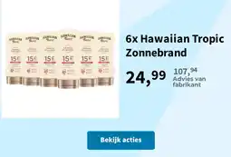 Plein.nl Hawaiian Tropic Zonnebrand aanbieding