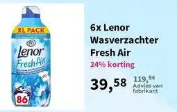 Plein.nl Lenor Wasverzachter Fresh Air aanbieding