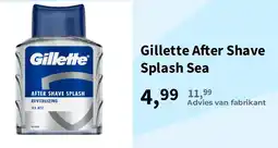 Plein.nl Gillette After Shave Splash Sea aanbieding