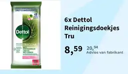Plein.nl Dettol Reinigingsdoekjes Tru aanbieding