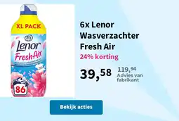 Plein.nl Lenor Wasverzachter Fresh Air aanbieding