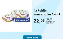 Plein.nl Robijn Wascapsules 3-in-1 aanbieding