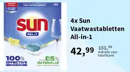 Plein.nl Sun Vaatwastabletten All-in-1 aanbieding